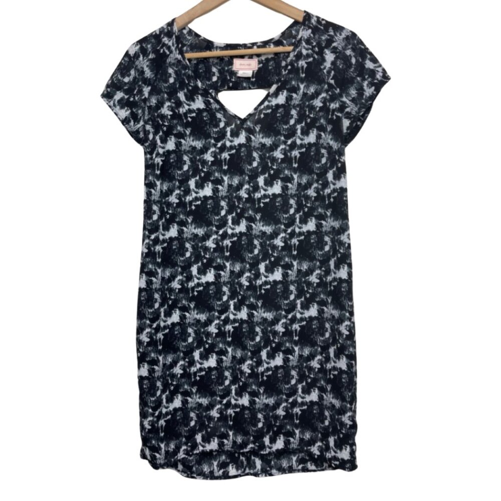 Love Ady Black White Sheath Dress Size S Back Cutout Mini Party